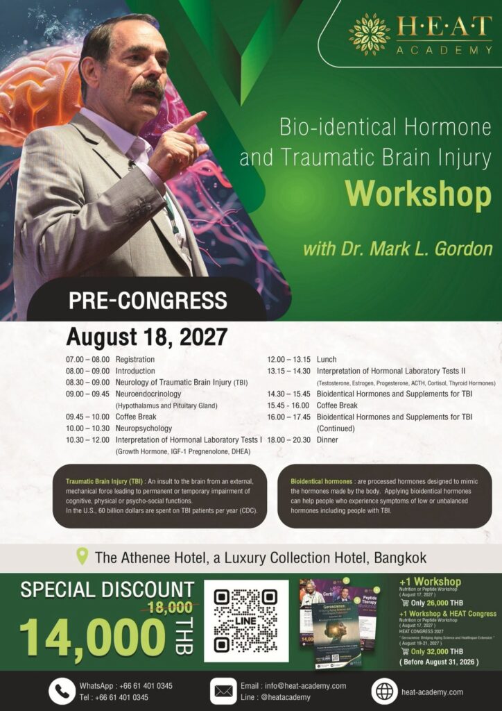 Bio-identical Hormone & TBI Workshop – August 18, 2027
